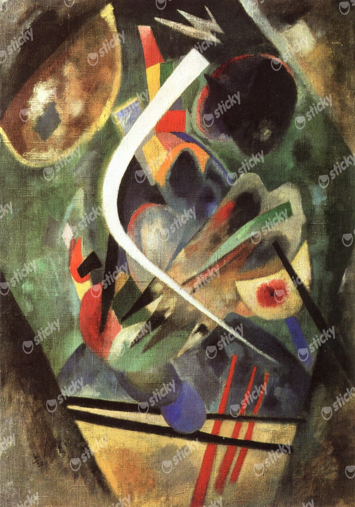 Πινακας σε καμβά KANDINSKY - WHITE STROKE