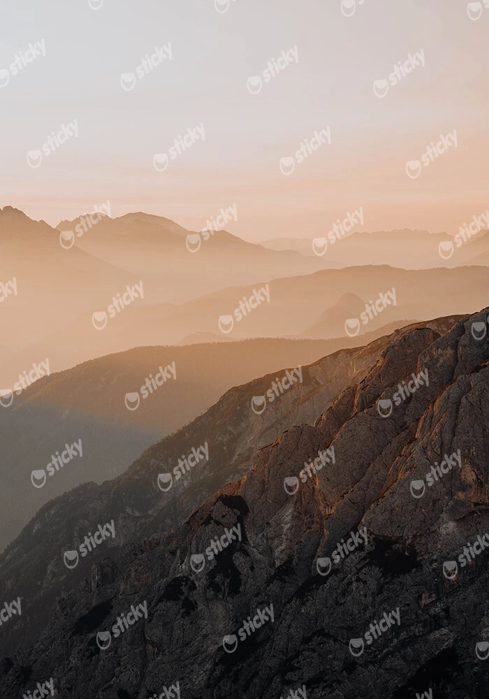 Πίνακας σε Καμβά RUSTIC FARMHOUSE MOUNTAINS