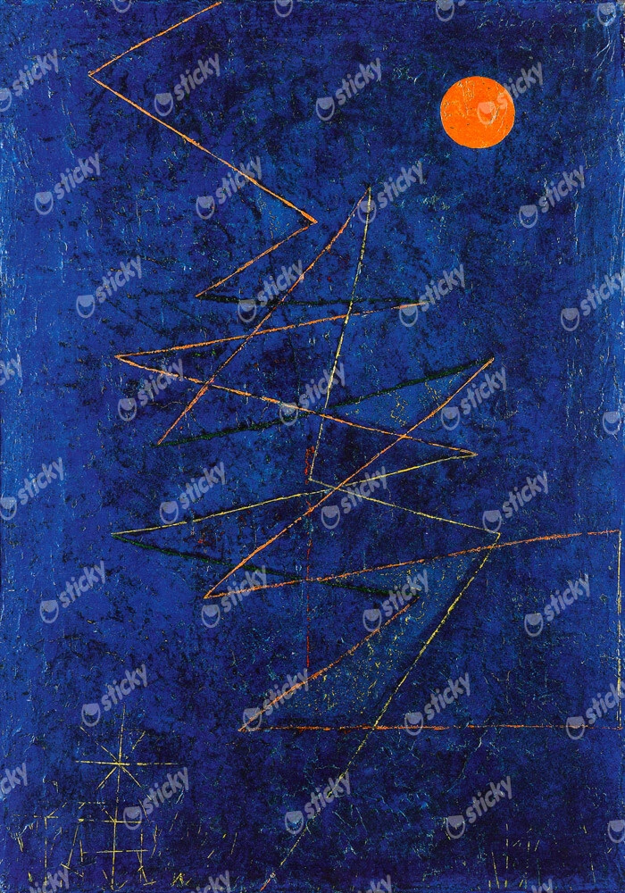 Πινακας σε καμβά PAUL KLEE - COLORFUL LIGHTNING