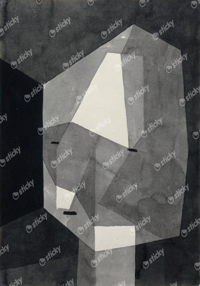Πινακας σε καμβά PAUL KLEE - ROUGH-CUT HEAD