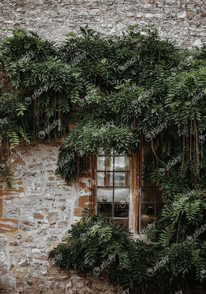 Πίνακας σε Καμβά RUSTIC FARMHOUSE WINDOW 3