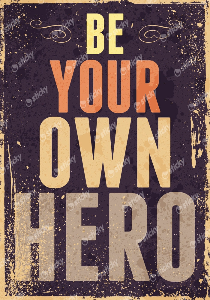 Πινακας σε καμβά BE YOUR OWN HERO