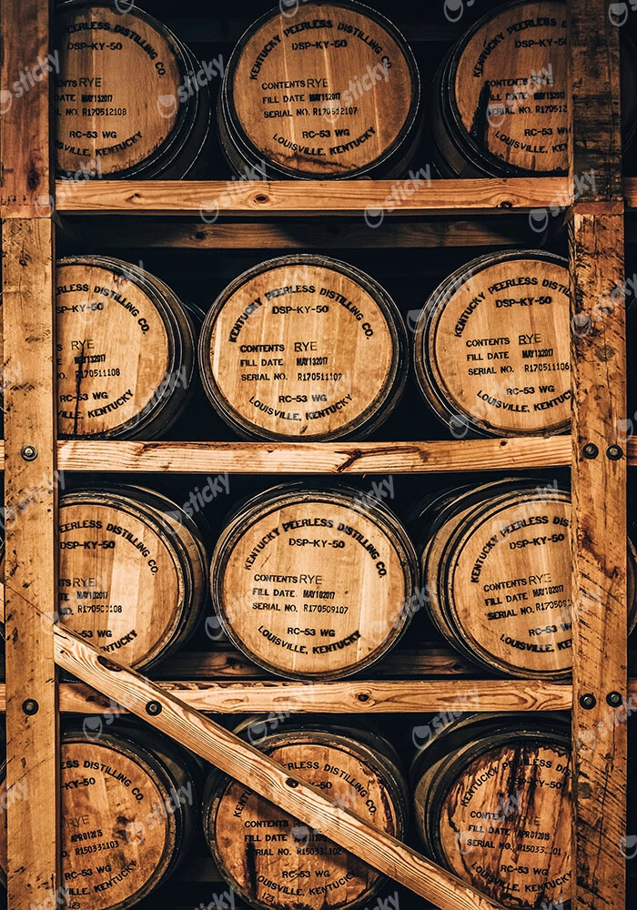 Πίνακας σε Καμβά RUSTIC FARMHOUSE BARRELS