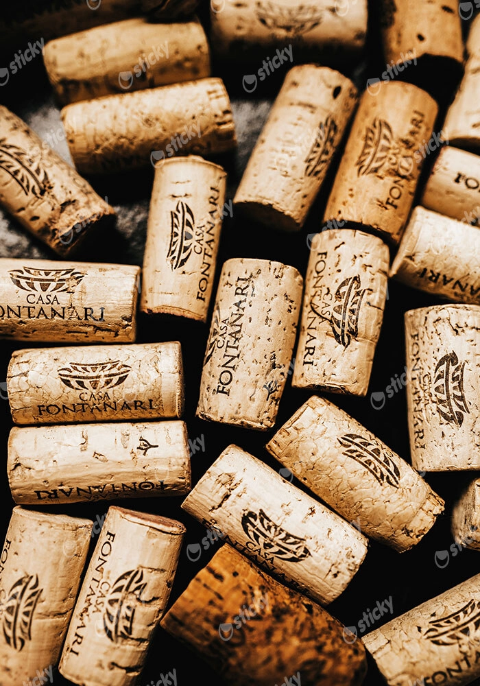 Πίνακας σε Καμβά RUSTIC FARMHOUSE CORKS