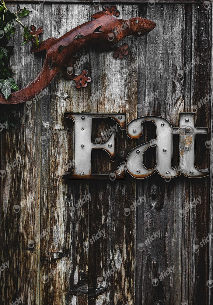 Πίνακας σε Καμβά RUSTIC FARMHOUSE EAT