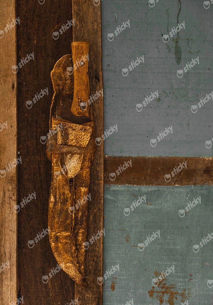 Πίνακας σε Καμβά RUSTIC FARMHOUSE KNIFE
