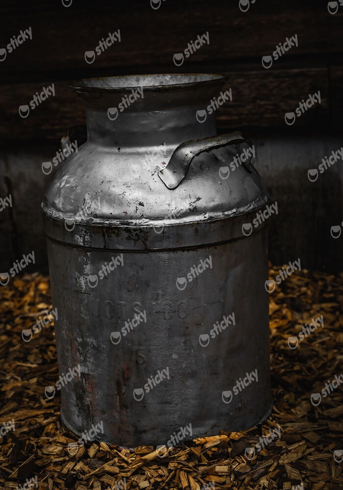 Πίνακας σε Καμβά RUSTIC FARMHOUSE MILK JUG