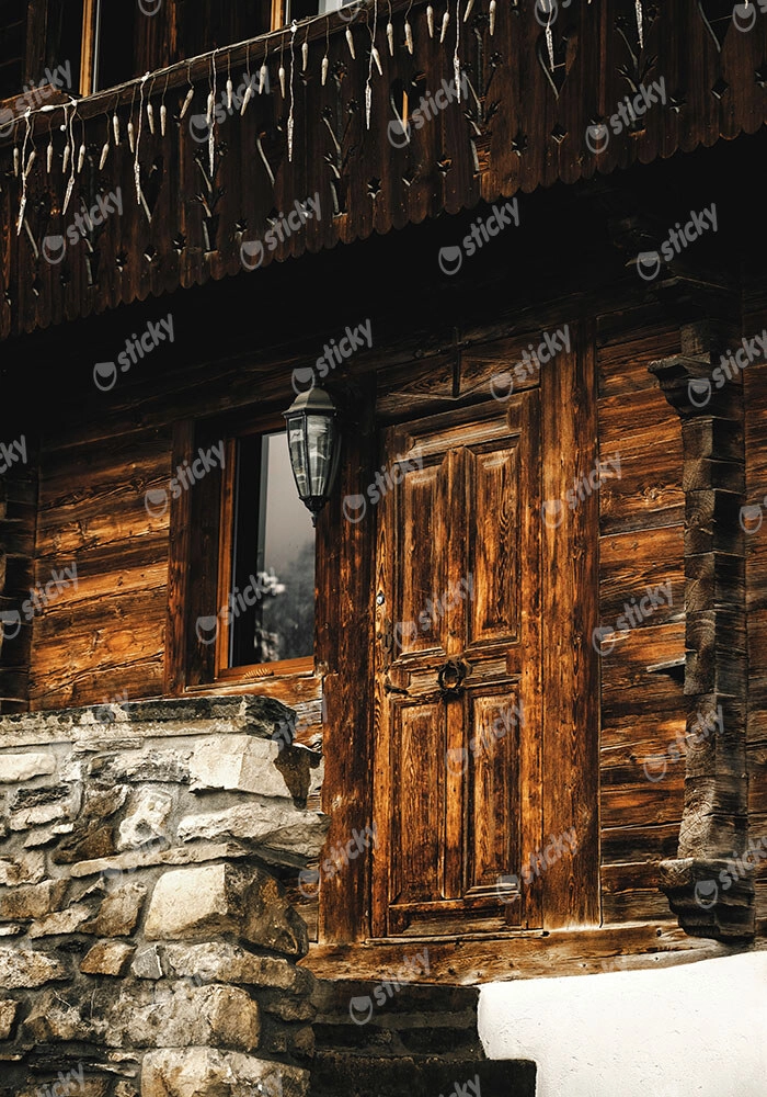 Πίνακας σε Καμβά RUSTIC FARMHOUSE PORCH