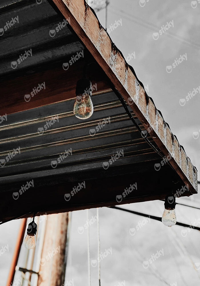 Πίνακας σε Καμβά RUSTIC FARMHOUSE ROOF 2