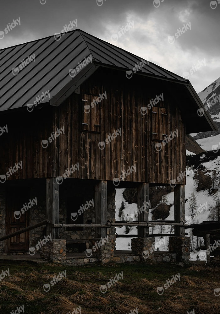 Πίνακας σε Καμβά RUSTIC FARMHOUSE SHED 4
