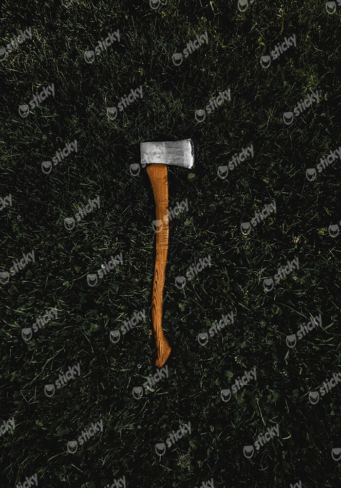 Πίνακας σε Καμβά RUSTIC FARMHOUSE AXE 3