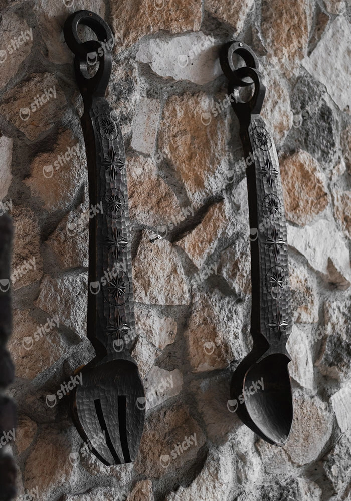 Πίνακας σε Καμβά RUSTIC FARMHOUSE CUTLERY