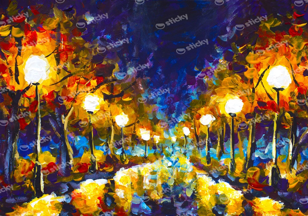 Πινακας σε καμβά EXPRESSIONISM OIL PAINTING