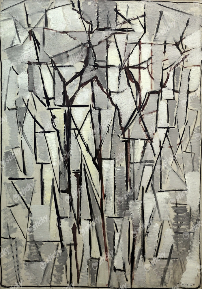 Πινακας σε καμβά MONDRIAN - COMPOSITION TREES 2