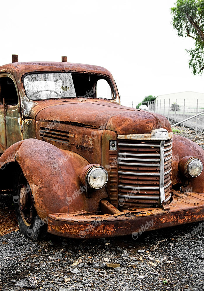 Πίνακας σε Καμβά RUSTIC FARMHOUSE OLD TRUCK 2