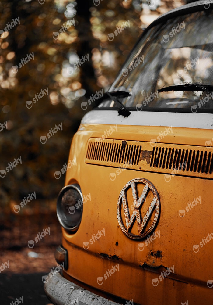 Πίνακας σε Καμβά RUSTIC FARMHOUSE OLD VAN
