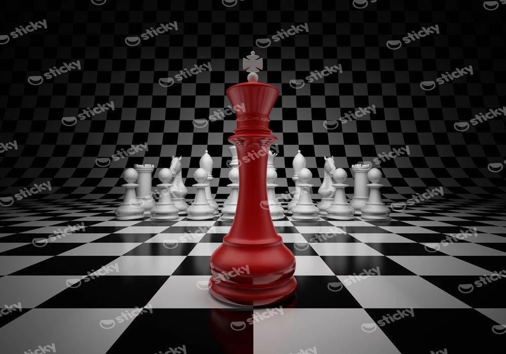 Πινακας σε καμβά CHESS BATTLE