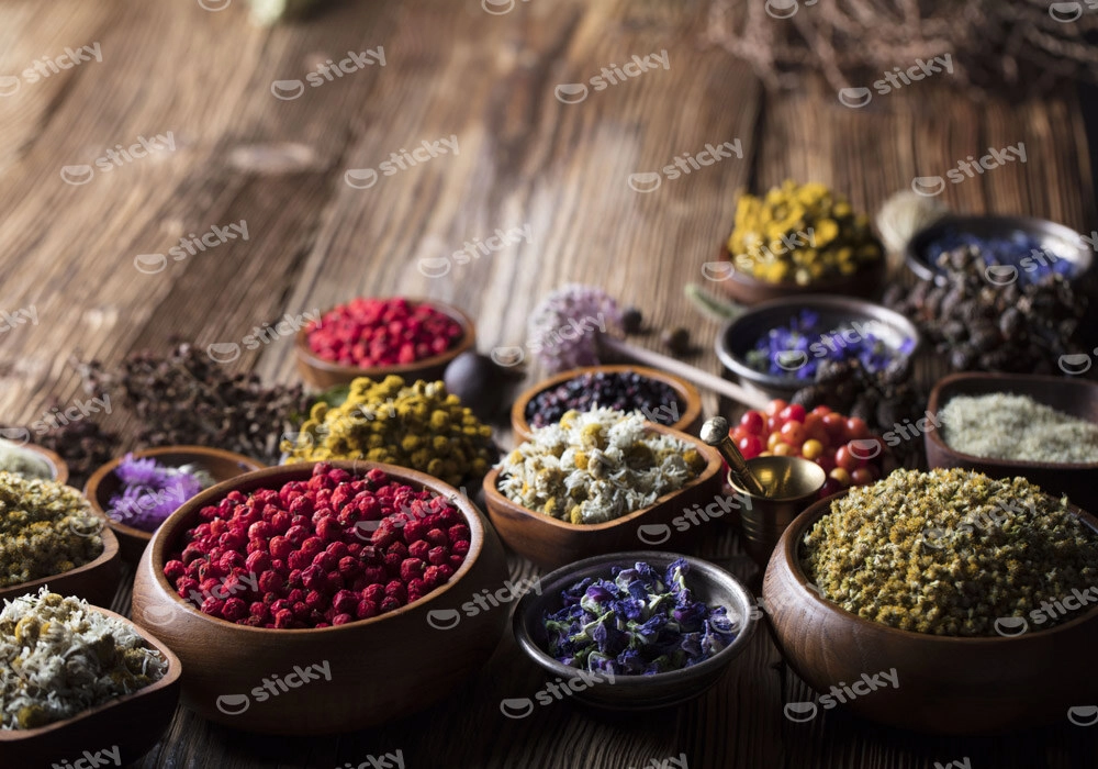 Πινακας σε καμβά NATURAL HERBS MEDICINE