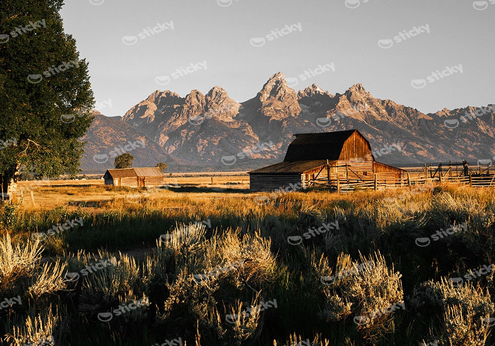 Πίνακας σε Καμβά RUSTIC FARMHOUSE BARN 8