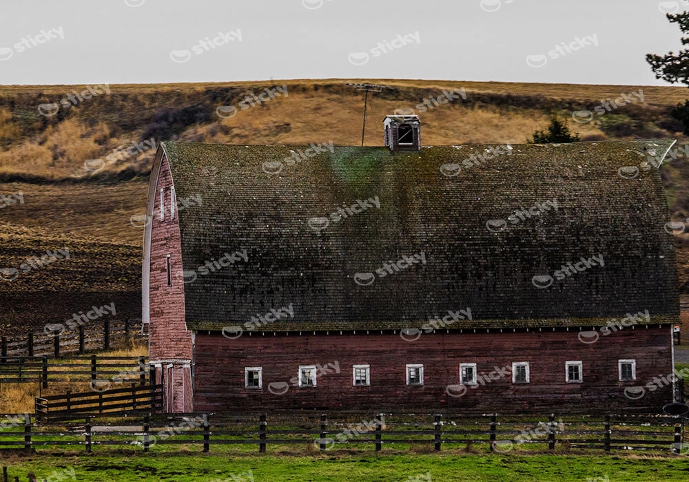 Πίνακας σε Καμβά RUSTIC FARMHOUSE BARN 10