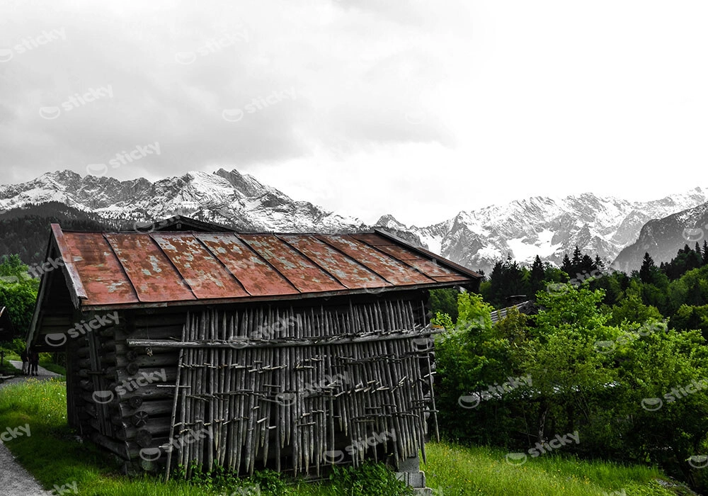 Πίνακας σε Καμβά RUSTIC FARMHOUSE BARN 12