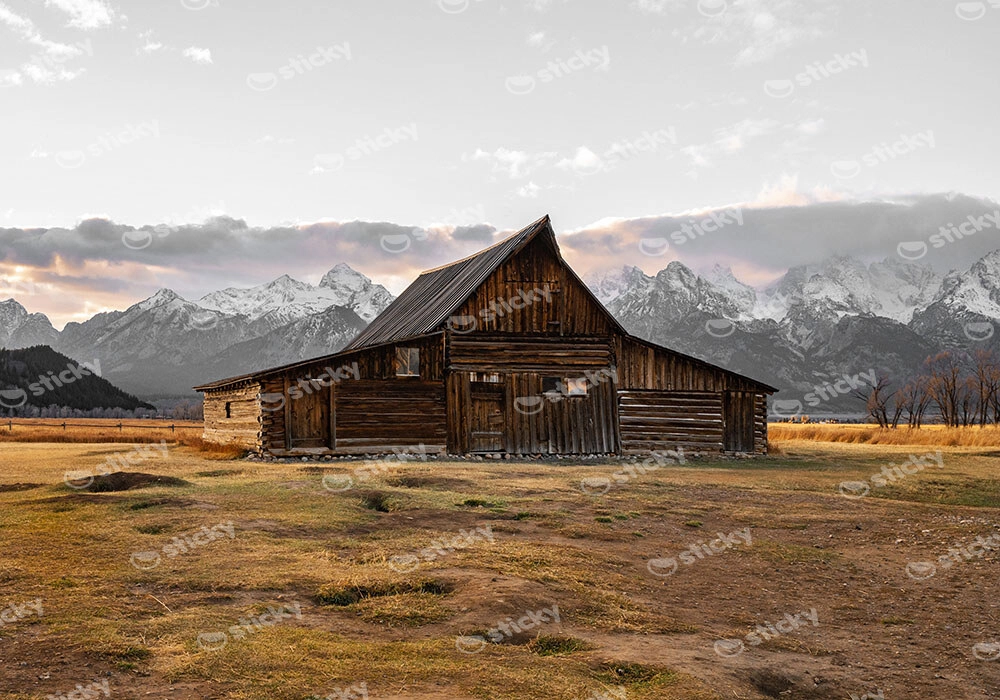 Πίνακας σε Καμβά RUSTIC FARMHOUSE BARN 15