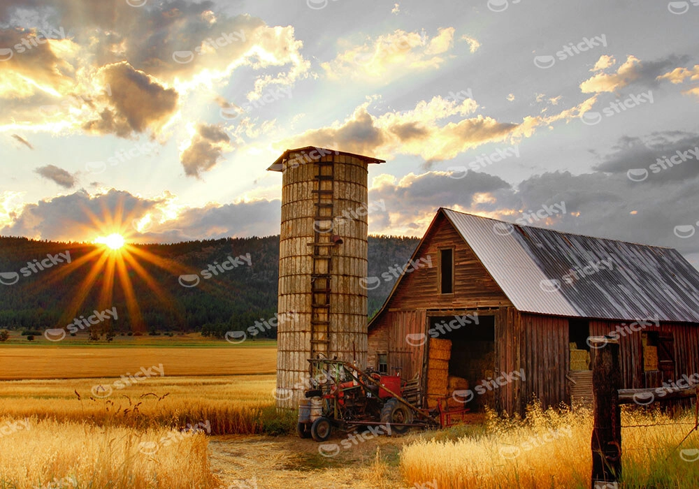 Πίνακας σε Καμβά RUSTIC FARMHOUSE BARN 27