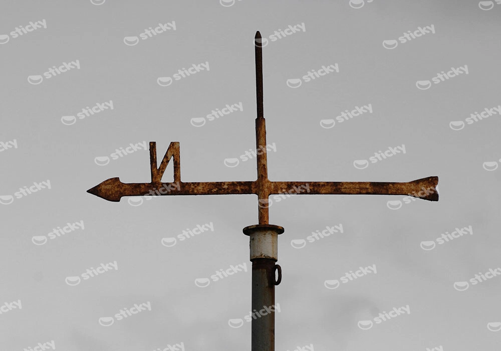 Πίνακας σε Καμβά RUSTIC FARMHOUSE WEATHERVANE