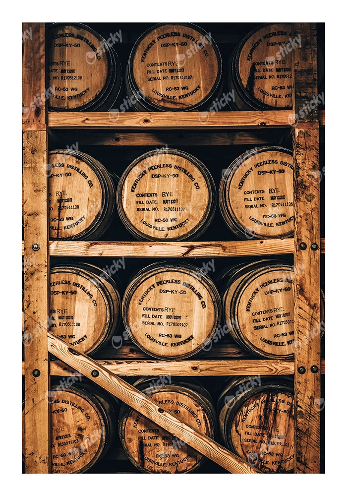 Poster RUSTIC FARMHOUSE BARRELS