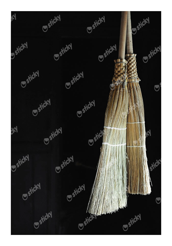 Poster RUSTIC FARMHOUSE BROOMSTICKS