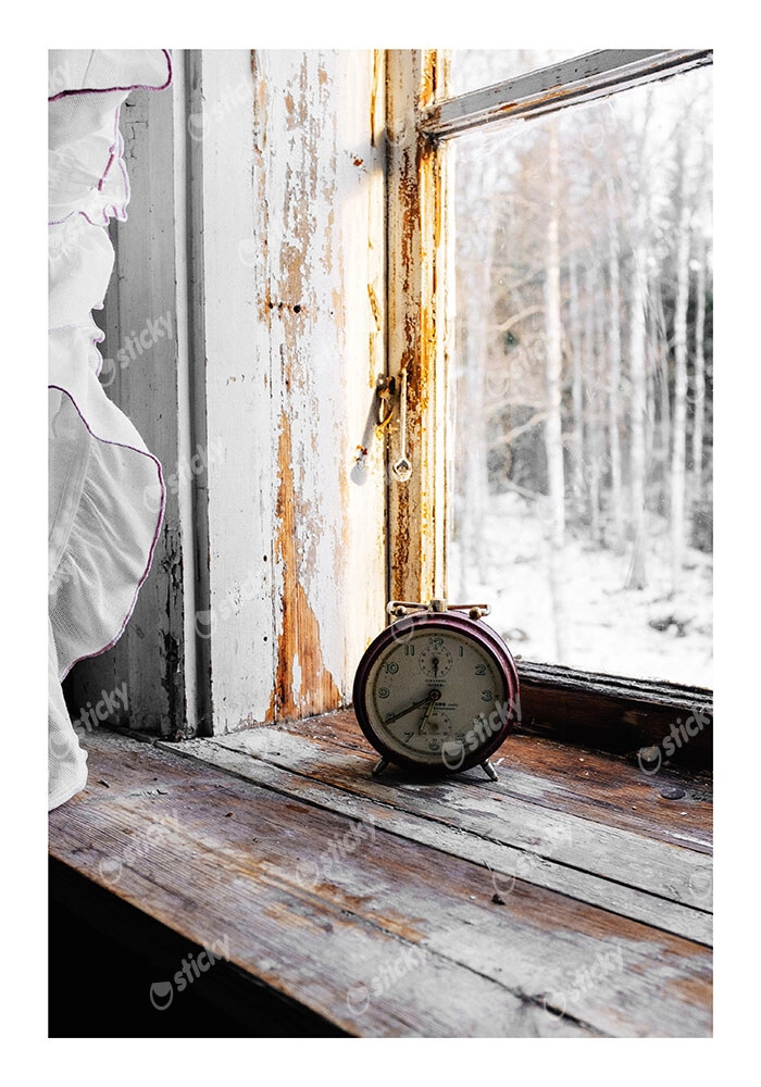 Poster RUSTIC FARMHOUSE CLOCK