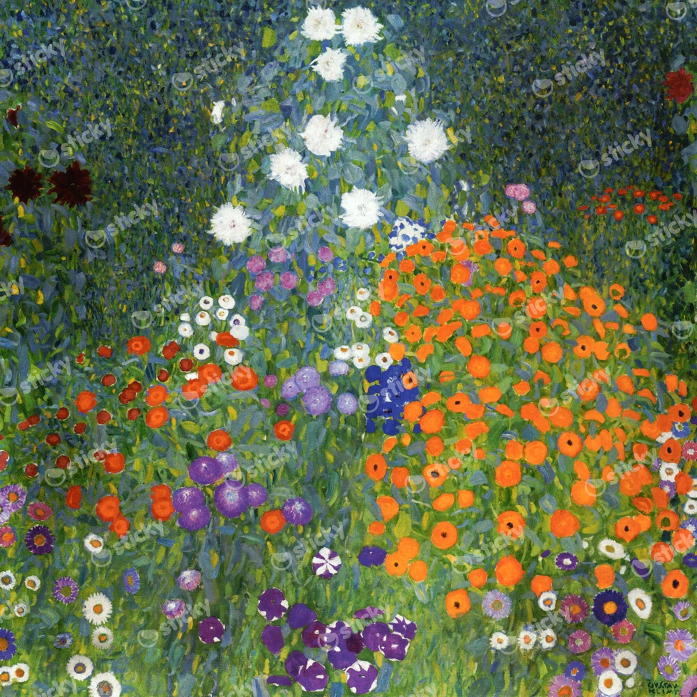 Πινακας σε καμβα KLIMT - COTTAGE GARDEN