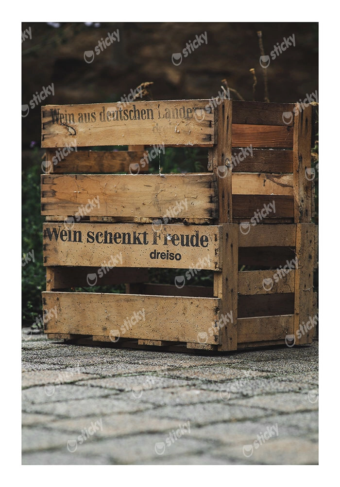 Poster RUSTIC FARMHOUSE CRATES