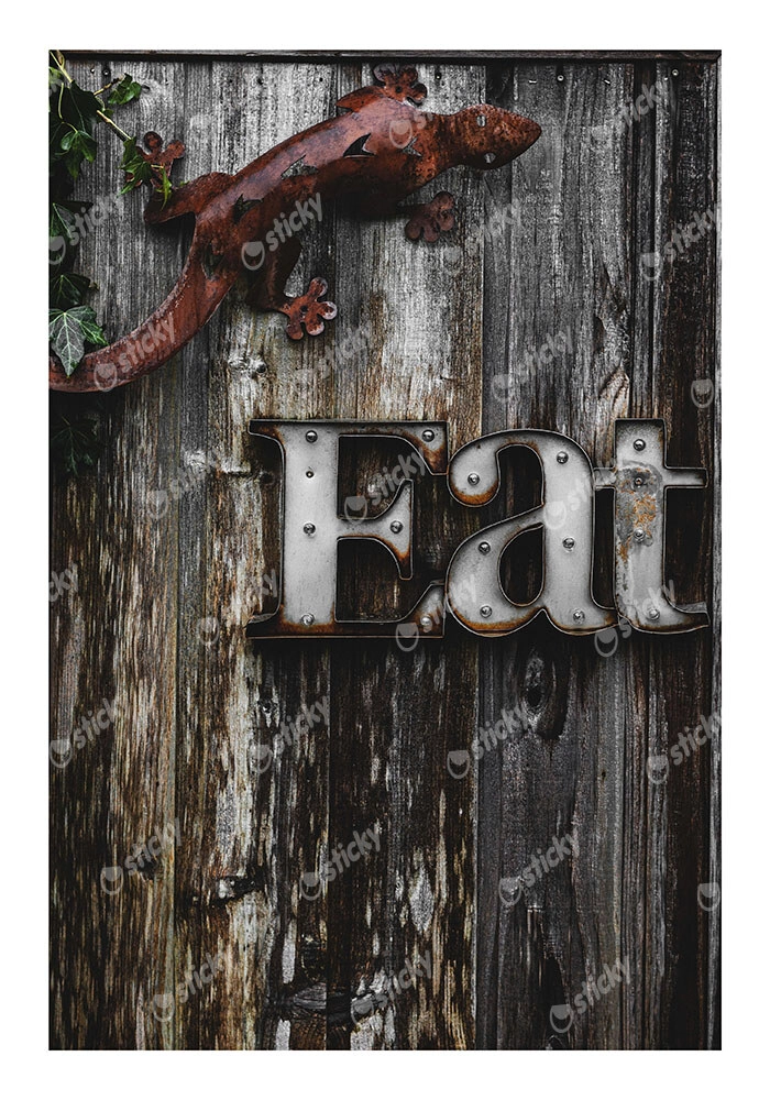 Poster RUSTIC FARMHOUSE EAT