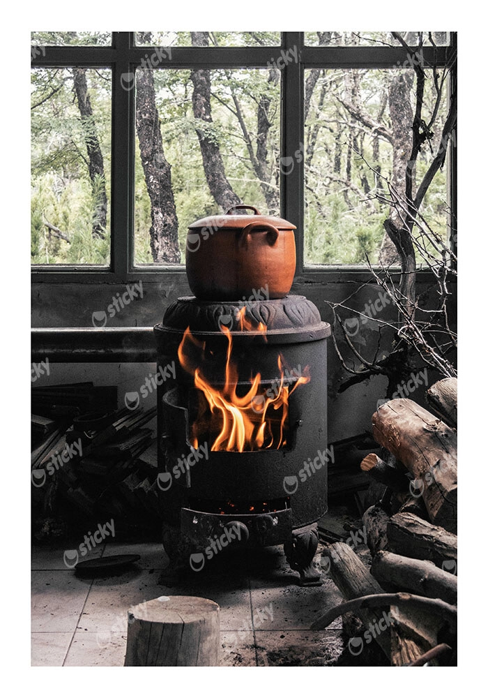Poster RUSTIC FARMHOUSE FIRE 2