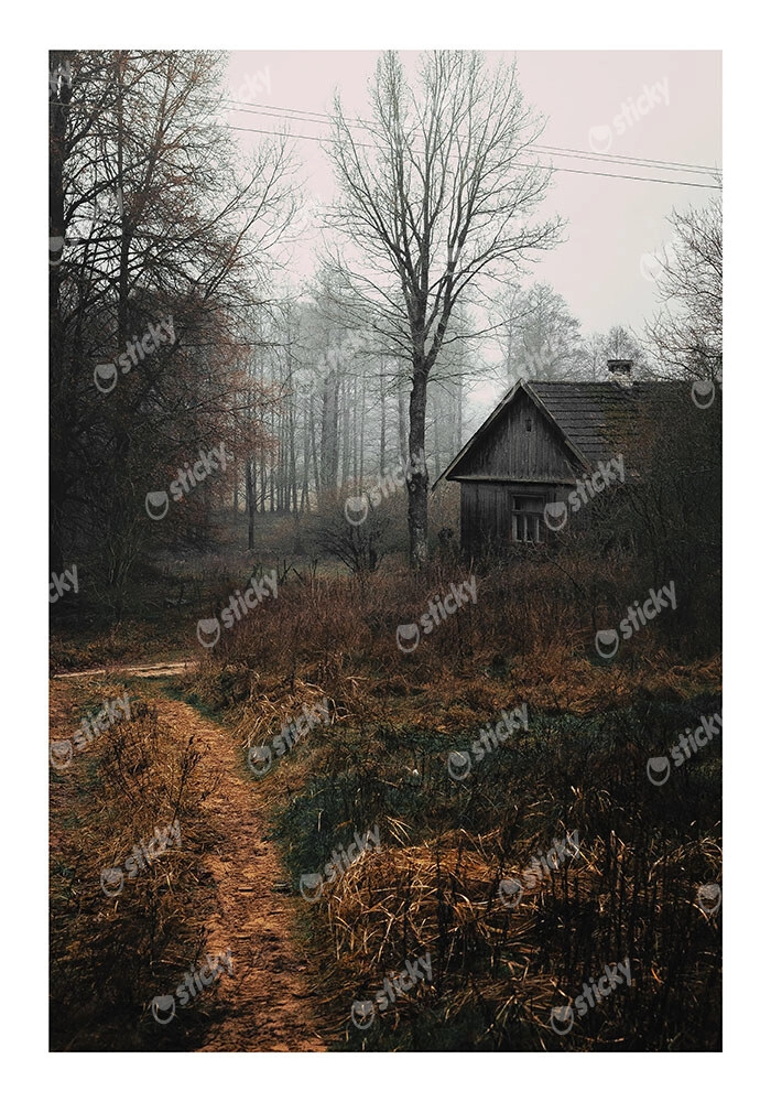 Poster RUSTIC FARMHOUSE FOREST CABIN 2