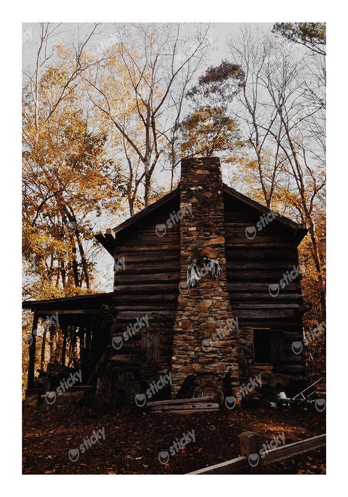 Poster RUSTIC FARMHOUSE FOREST CABIN 4