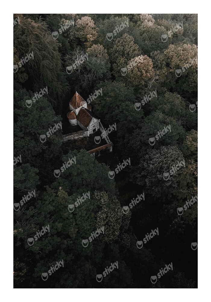Poster RUSTIC FARMHOUSE FOREST CABIN