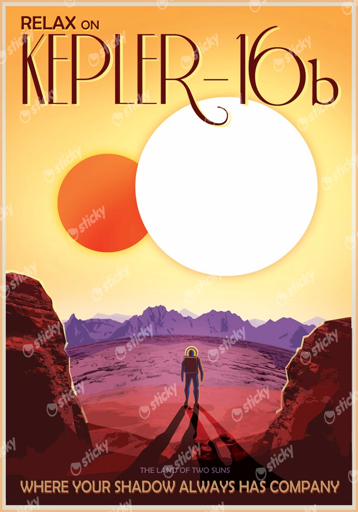 Πινακας σε καμβά KEPLER 16b