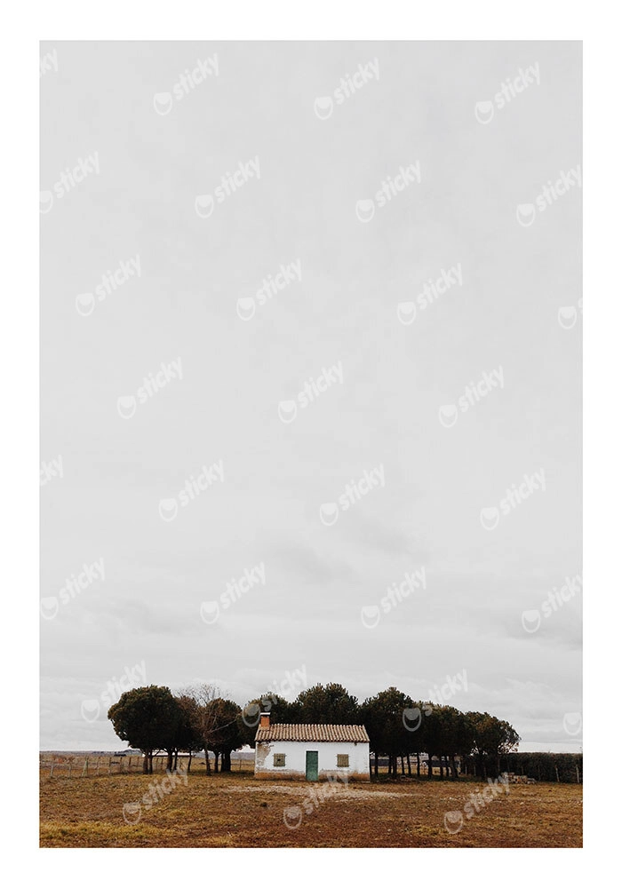 Poster RUSTIC FARMHOUSE LONE HOUSE