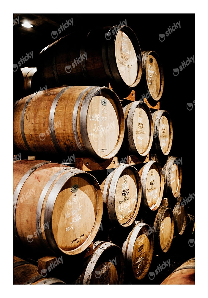 Poster RUSTIC FARMHOUSE BARRELS 2