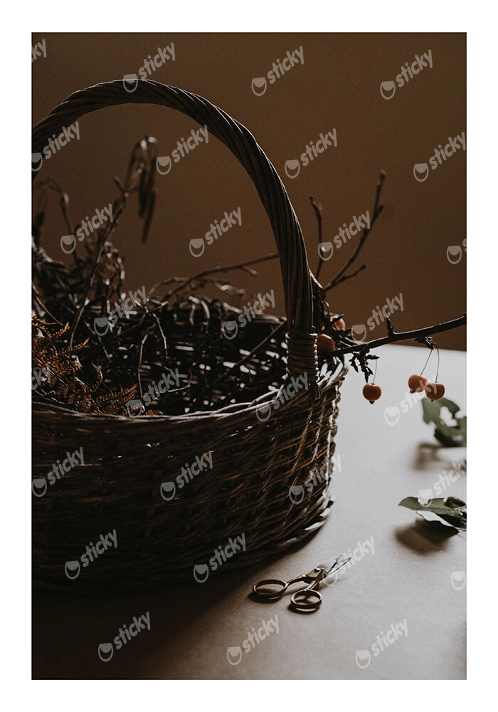 Poster RUSTIC FARMHOUSE BASKET