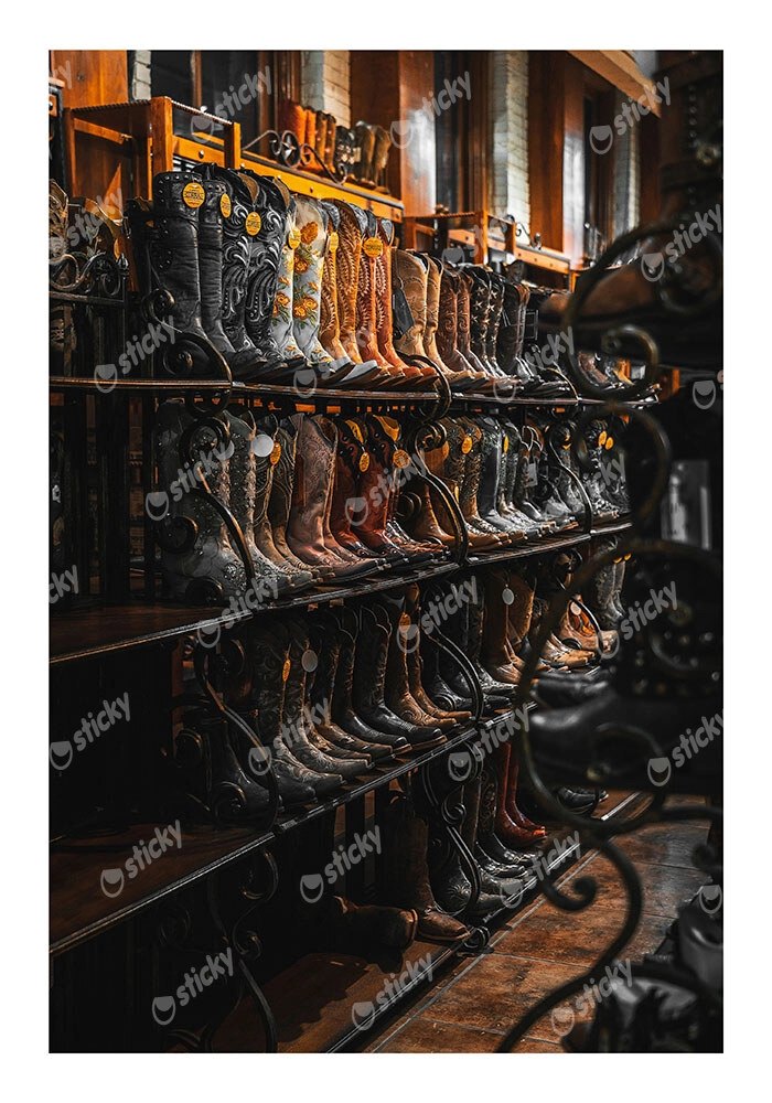 Poster RUSTIC FARMHOUSE BOOTS