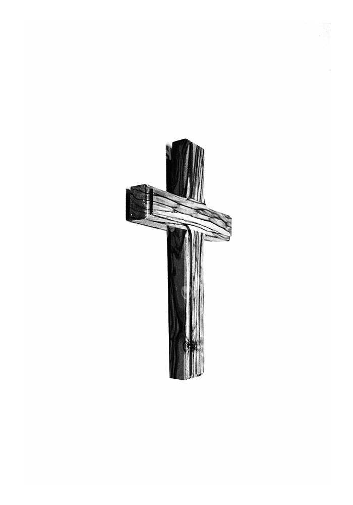 Poster RUSTIC FARMHOUSE CROSS