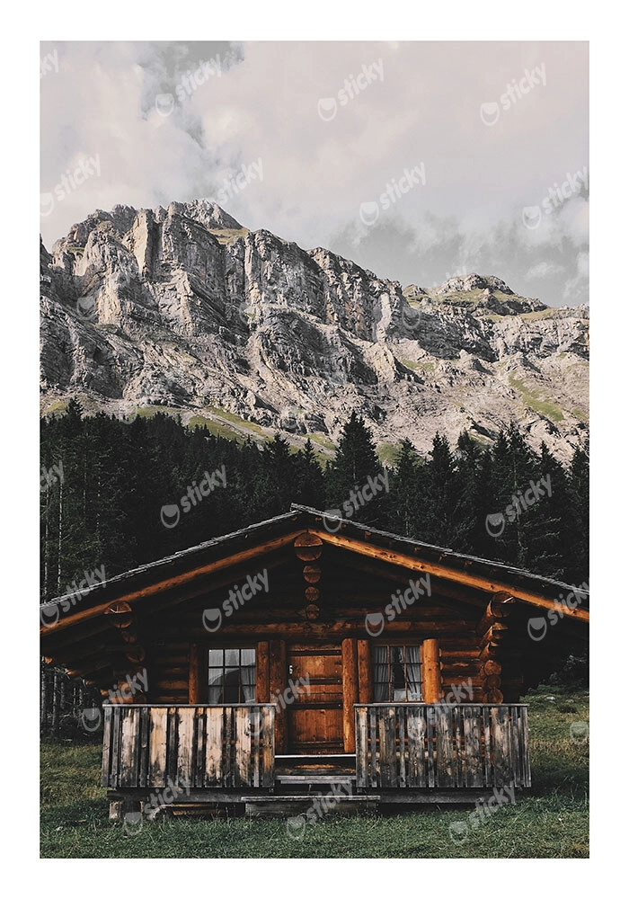 Poster RUSTIC FARMHOUSE MOUNTAIN LIFE 14