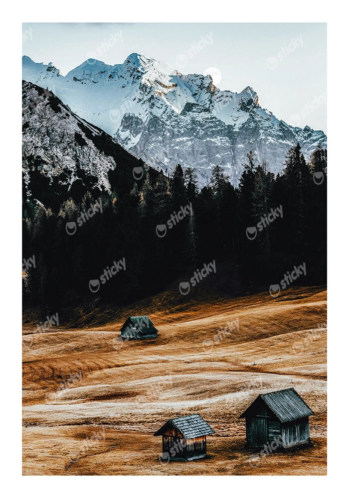 Poster RUSTIC FARMHOUSE MOUNTAIN LIFE
