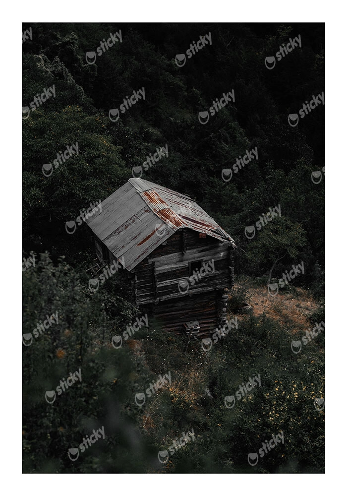 Poster RUSTIC FARMHOUSE OLD CABIN