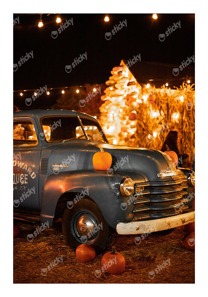 Poster RUSTIC FARMHOUSE OLD TRUCK 3