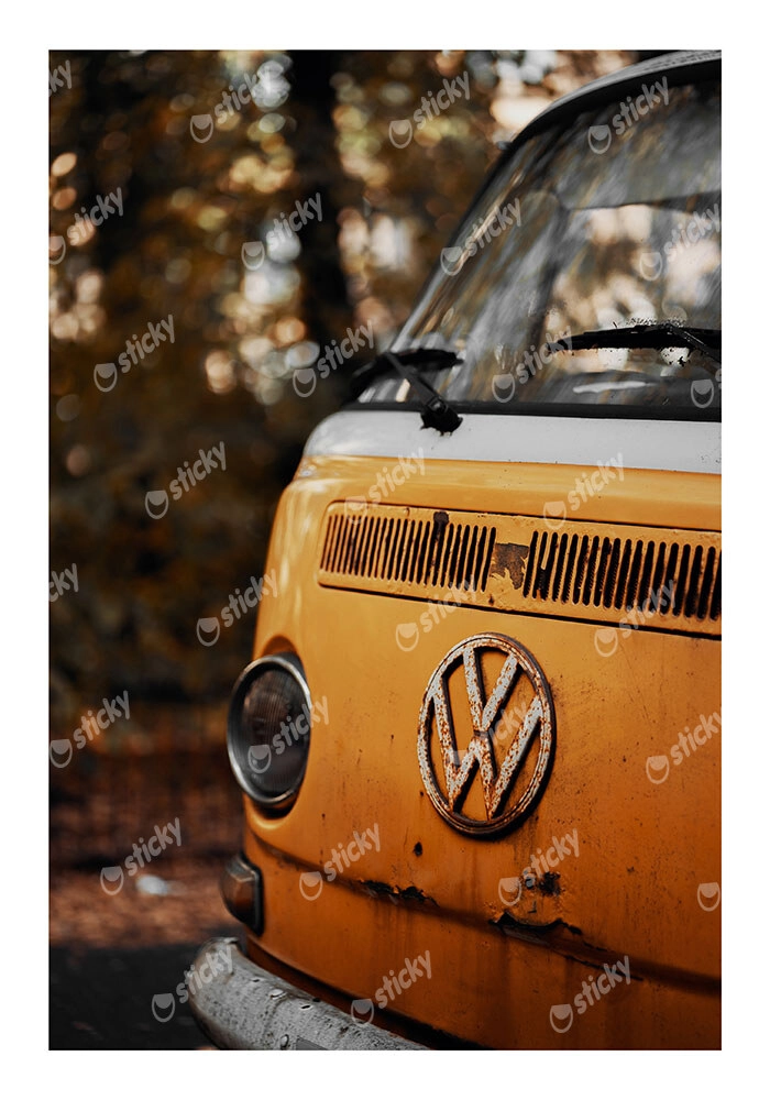 Poster RUSTIC FARMHOUSE OLD VAN