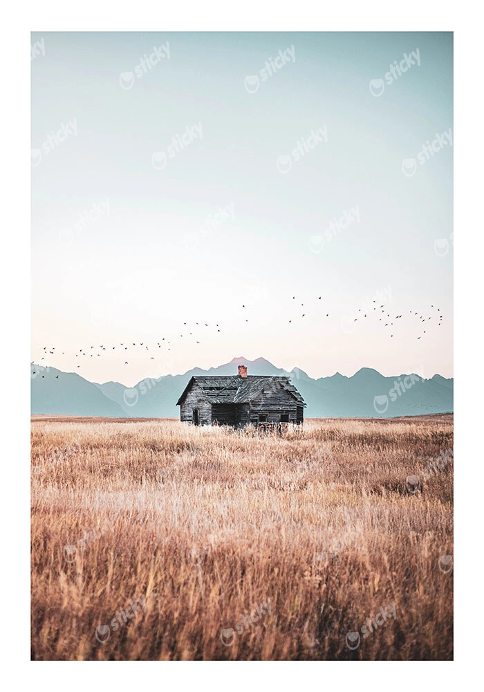 Poster RUSTIC FARMHOUSE PRAIRIE HOUSE